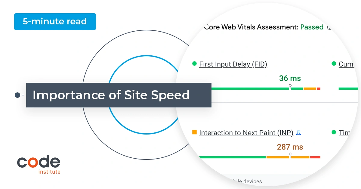 Site Speed: Why it Matters & How to Improve - Code Institute Global